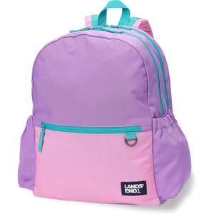 image:imageLands End Kids Backpack Black Techpack LargePinkLavender Colorblock