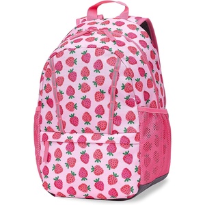 image:imageLands End Kids Backpack Black Techpack LargeStrawberriesPink