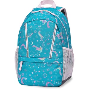 image:imageLands End Kids Backpack Black Techpack LargeUnicornsBaltic Teal