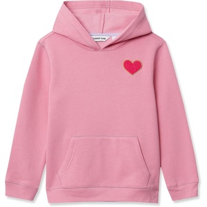 image:imageLands End Kids Fleece Pullover HoodieSweetheartDesert Rose