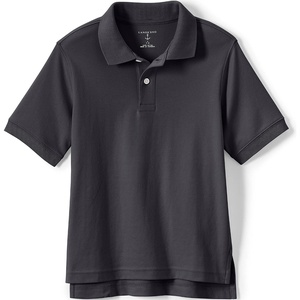 image:imageLands End Kids School Uniform Polo  100 Cotton Comfort that Lasts All Year EasyCare Short SleeveBlack