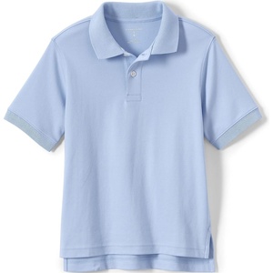 image:imageLands End Kids School Uniform Polo  100 Cotton Comfort that Lasts All Year EasyCare Short SleeveBlue