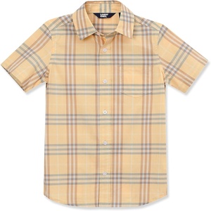 image:imageLands End Kids Short Sleeve Poplin Camp ShirtAmarillo Plaid