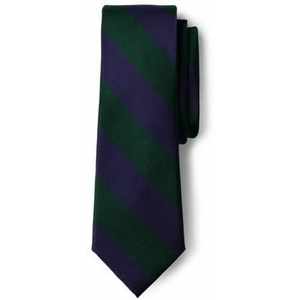 image:imageLands End Kids Stripe To Be Tied TieEvergreenClassic Navy Stripe