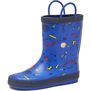 image:imageLands End Kids Waterproof Rain BootsBlue Outer Space