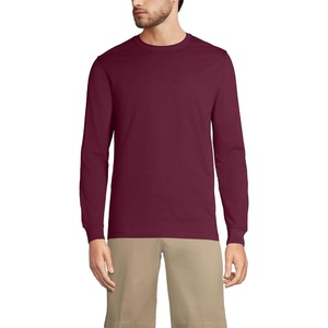 image:imageLands End Mens Long Sleeve Uniform TShirtBurgundy