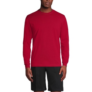 image:imageLands End Mens Long Sleeve Uniform TShirtRed