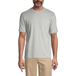 image:imageLands End Mens Short Sleeve Uniform TShirtGray Heather