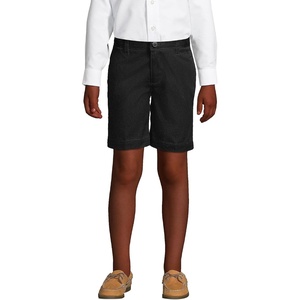 image:imageLands End School Uniform Boys Plain Front Blend Chino ShortsBlack
