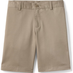 image:imageLands End School Uniform Boys Plain Front Blend Chino ShortsKhaki