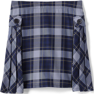 image:imageLands End School Uniform Girls Slim Side Pleat Plaid Skort Above Knee10 Slim