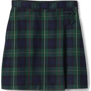 image:imageLands End School Uniform Girls Solid Aline Skirt Below the KneePlaid HunterClassic Navy