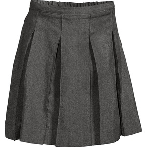 image:imageLands End School Uniform Girls Solid Box Pleat Skirt Below the KneeAcademic Gray