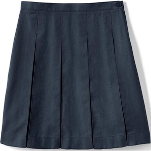 image:imageLands End School Uniform Girls Solid Box Pleat Skirt Below the KneeClassic Navy