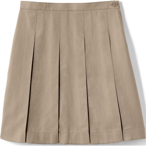 image:imageLands End School Uniform Girls Solid Box Pleat Skirt Below the KneeKhaki