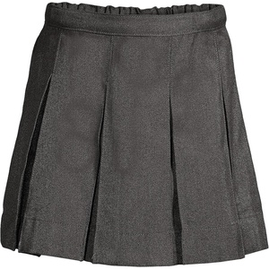 image:imageLands End School Uniform Girls Solid Box Pleat Skirt Top of KneeAcademic Gray
