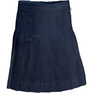 image:imageLands End School Uniform Girls Solid Pleated Skirt Below the KneeAcademic Classic Navy