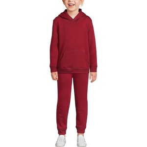 image:imageLands End School Uniform Kids Hooded Pullover SweatshirtGarnet