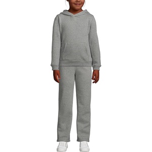 image:imageLands End School Uniform Kids Hooded Pullover SweatshirtPewter Heather