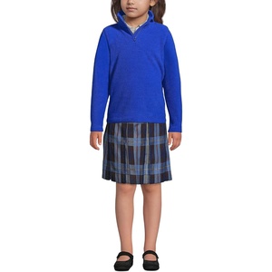 image:imageLands End School Uniform Kids Lightweight Fleece Quarter Zip PulloverCobalt