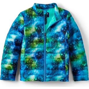 image:imageLands End School Uniform Kids ThermoPlume JacketLight Turquoise Cosmos