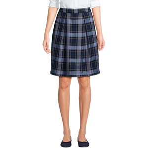 image:imageLands End School Uniform Womens Plaid Skort Top of KneeClassic Navy Plaid