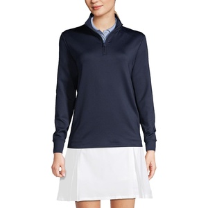 image:imageLands End School Uniform Womens Quarter Zip PulloverClassic Navy