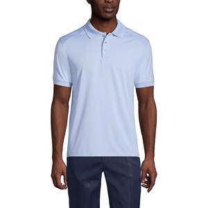 image:imageLands End School Uniform Young Mens Short Sleeve Rapid Dry Polo ShirtBlue