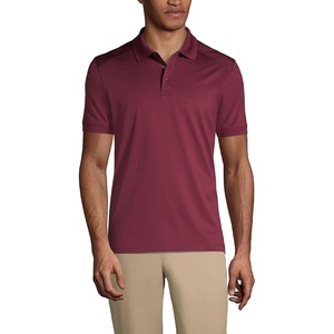 image:imageLands End School Uniform Young Mens Short Sleeve Rapid Dry Polo ShirtBurgundy