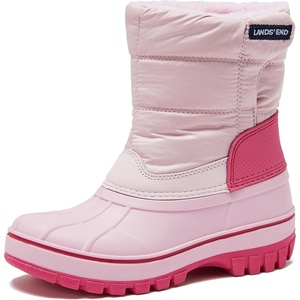 image:imageLands End Waterproof Kids Snow Boots  Insulated Warm Fleece Lined Winter Boots for Toddlers Girls amp Boys Size 510 Toddler or 117 Little or Big KidCotton Candy Pink