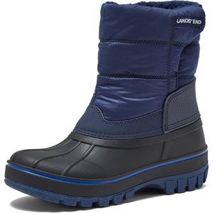 image:imageLands End Waterproof Kids Snow Boots  Insulated Warm Fleece Lined Winter Boots for Toddlers Girls amp Boys Size 510 Toddler or 117 Little or Big KidEvening Cobalt Blue
