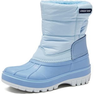 image:imageLands End Waterproof Kids Snow Boots  Insulated Warm Fleece Lined Winter Boots for Toddlers Girls amp Boys Size 510 Toddler or 117 Little or Big KidLight Blue