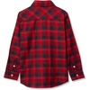 image:imageLands End Boys Button Down Poplin ShirtApple Red Plaid