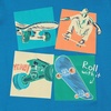 image:imageLands End Boys Husky Short Sleeve Graphic TeeSkateboardBlue
