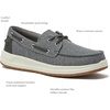 image:imageLands End Canvas Boat Shoes Men Deck Shoes Mens Boat Shoes Slip Ons  Navy Blue Tan Brown or Grey Mens Casual Shoes Size 813Light Graphite
