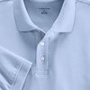 image:imageLands End Essentials Womens Short Sleeve All Day Comfort Polo Shirt  100 Cotton Wont Shrink Pill FadeBlue