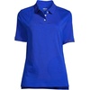 image:imageLands End Essentials Womens Short Sleeve All Day Comfort Polo Shirt  100 Cotton Wont Shrink Pill FadeCobalt