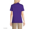 image:imageLands End Essentials Womens Short Sleeve All Day Comfort Polo Shirt  100 Cotton Wont Shrink Pill FadeDeep Purple