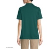 image:imageLands End Essentials Womens Short Sleeve All Day Comfort Polo Shirt  100 Cotton Wont Shrink Pill FadeEvergreen