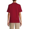 image:imageLands End Essentials Womens Short Sleeve All Day Comfort Polo Shirt  100 Cotton Wont Shrink Pill FadeGarnet