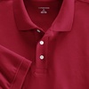 image:imageLands End Essentials Womens Short Sleeve All Day Comfort Polo Shirt  100 Cotton Wont Shrink Pill FadeGarnet