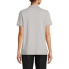 image:imageLands End Essentials Womens Short Sleeve All Day Comfort Polo Shirt  100 Cotton Wont Shrink Pill FadeGray Heather