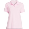 image:imageLands End Essentials Womens Short Sleeve All Day Comfort Polo Shirt  100 Cotton Wont Shrink Pill FadeIce Pink