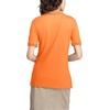 image:imageLands End Essentials Womens Short Sleeve All Day Comfort Polo Shirt  100 Cotton Wont Shrink Pill FadeOrange Spice