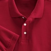 image:imageLands End Essentials Womens Short Sleeve All Day Comfort Polo Shirt  100 Cotton Wont Shrink Pill FadeRed