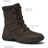 image:imageLands End Expedition Insulated Winter Boots for Men Lace Up or Slip On Waterproof Mens Snow Boots Medium or Wide Width Mens Shoes Size 8 to 13 Black Brown Green or GreyDark Brown Max