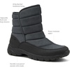 image:imageLands End Expedition Insulated Winter Boots for Men Lace Up or Slip On Waterproof Mens Snow Boots Medium or Wide Width Mens Shoes Size 8 to 13 Black Brown Green or GreyDark Grey