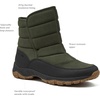 image:imageLands End Expedition Insulated Winter Boots for Men Lace Up or Slip On Waterproof Mens Snow Boots Medium or Wide Width Mens Shoes Size 8 to 13 Black Brown Green or GreyDark Green