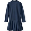 image:imageLands End Girls Long Sleeve Mesh Pleated Polo DressClassic Navy
