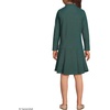 image:imageLands End Girls Long Sleeve Mesh Pleated Polo DressEvergreen